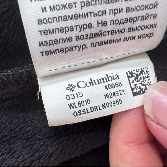 Columbia Women’s Softshell Jacket Size M Black Zip Up Fleece Lined - Picture 4 of 7